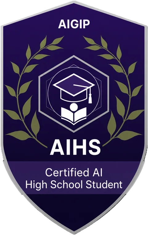 AIHS — Certified AI High School Student badge
